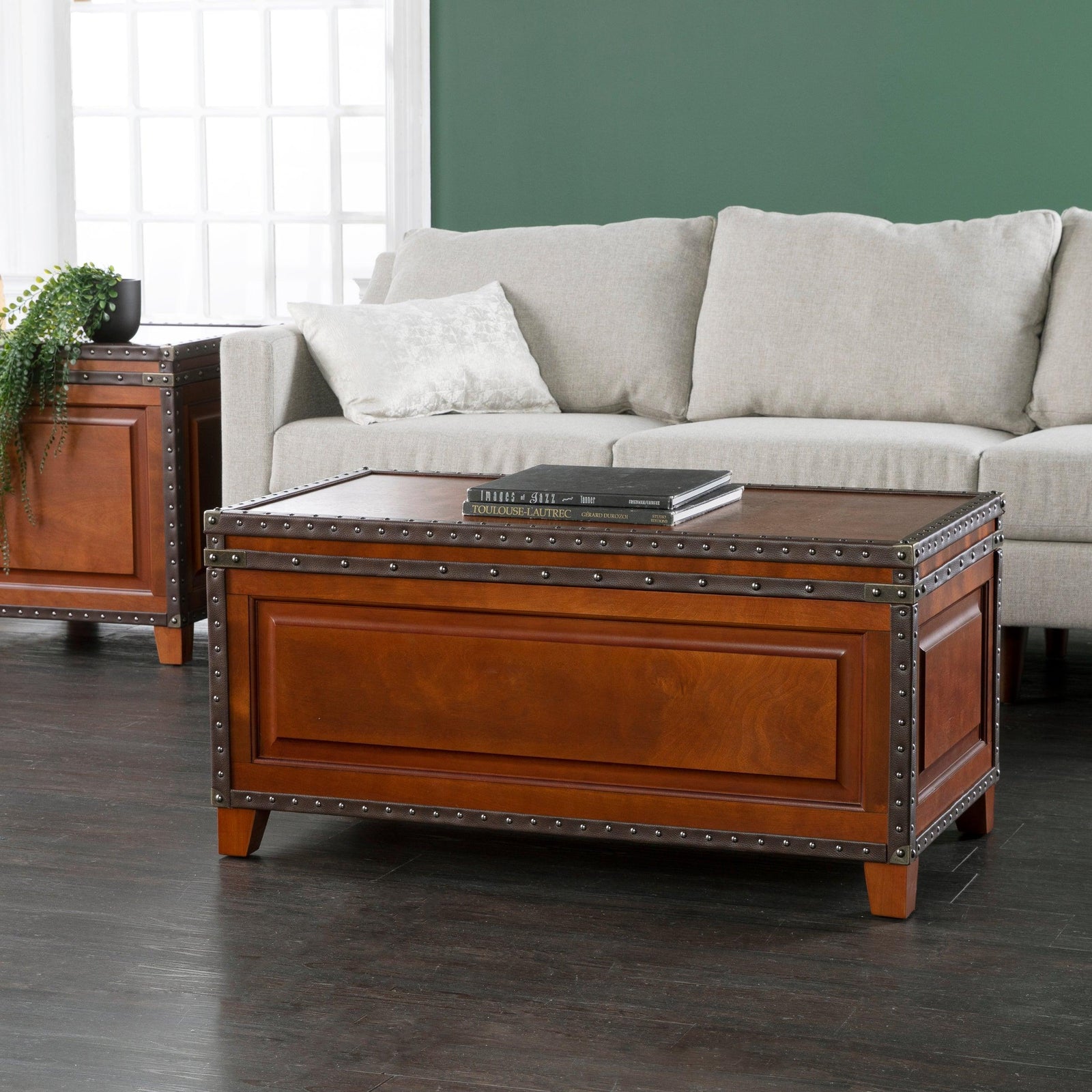SEI Furniture Amherst Trunk Coffee Table w/ Storage COFFEE TABLES