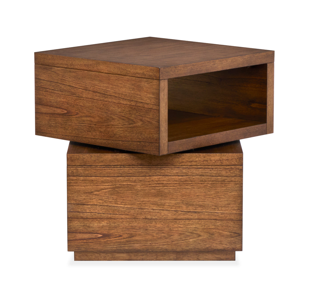 Newton Cinnamon Square End Table - T6505-01