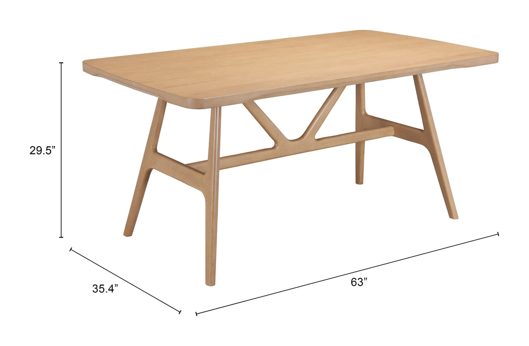 Rovina Dining Table Natural - AmericanHomeFurniture