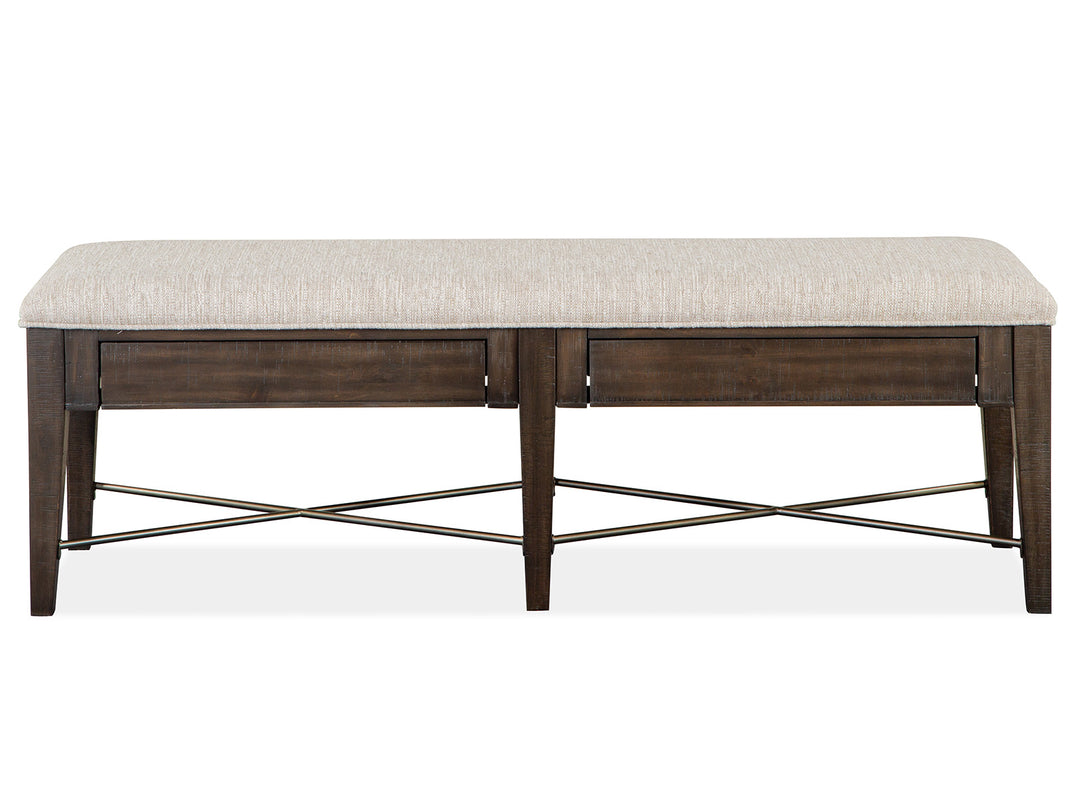Westley Falls Graphite Upholstered Bench - D4399-68