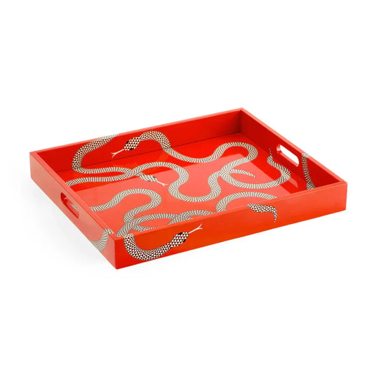 Jonathan Adler Eden Lacquer Tray DECORATIVE TRAYS, PLATES, + BOWLS