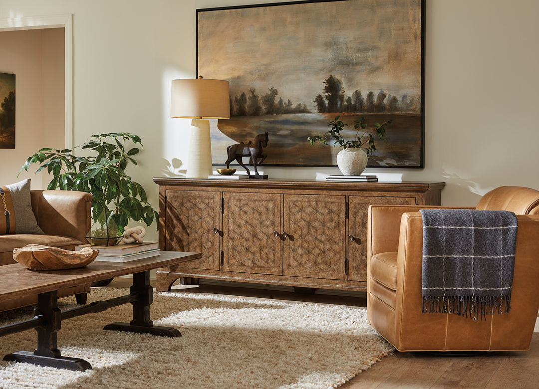 American Home Furniture | Hooker Furniture - Americana Entertainment Credenza - Honey