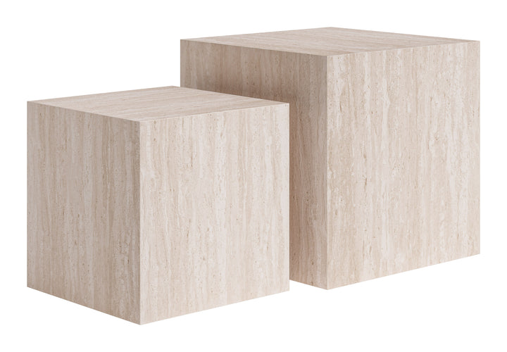 Cambro Coffee Table Set (2-Piece) Stone Beige - 111084