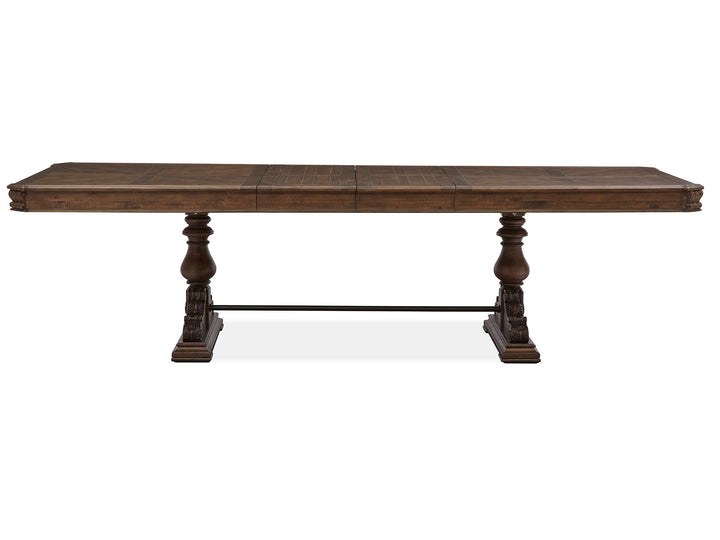 Durango Willadeene Brown Extendable Trestle Dining Table - D5133-21