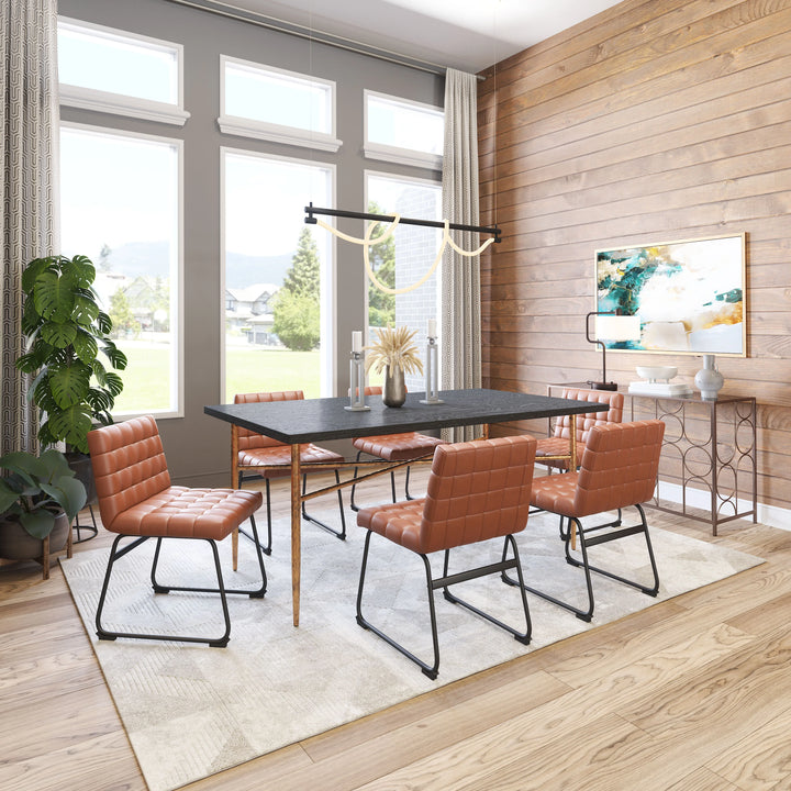 Pago Dining Chair (Set of 2) Brown - AmericanHomeFurniture