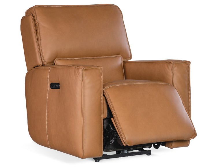 American Home Furniture | Hooker Furniture - Miles Zero Gravity Power Recliner w/ Power Headrest - Brown