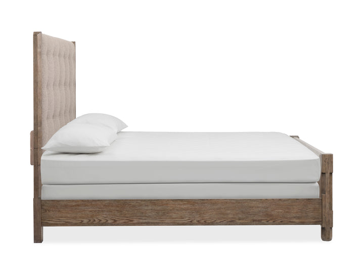 Claremont Smokey Taupe Queen Upholstered Panel Bed - B5942-55
