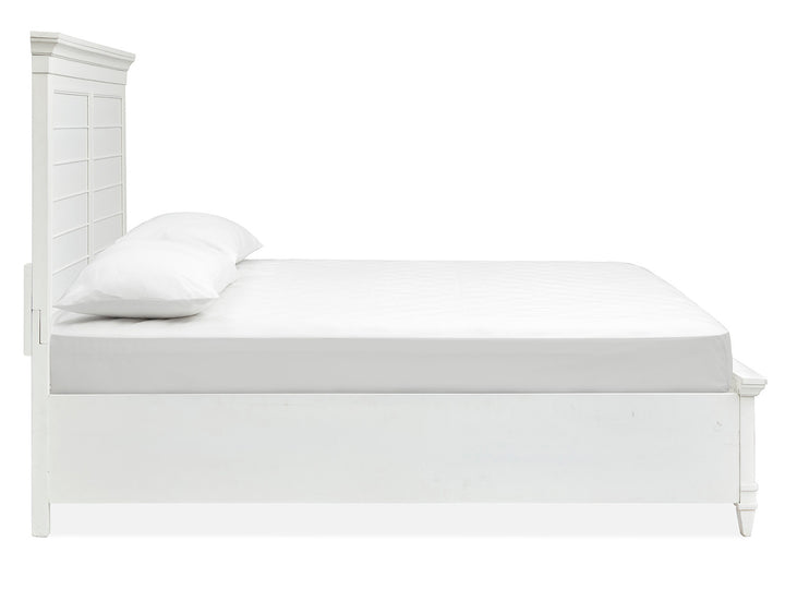 Charleston White Dove King White Panel Storage Bed - B5611-65WH