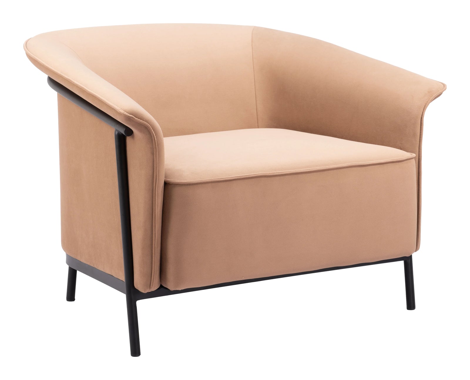 Zuo Burry Accent Chair Tan ACCENT + LOUNGE CHAIRS