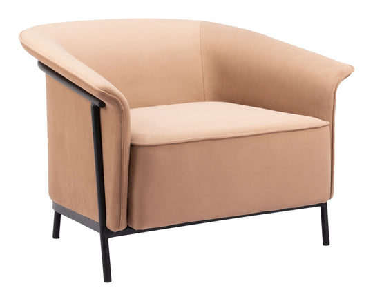 Zuo Burry Accent Chair Tan ACCENT + LOUNGE CHAIRS