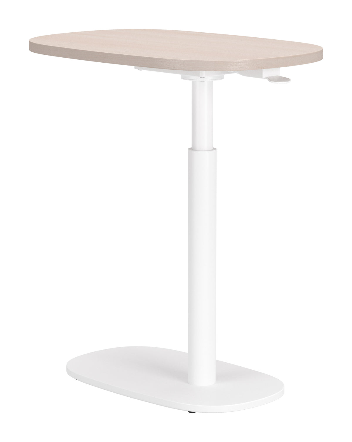 Buddy Adjustable Rotating Side Table Natural & White - 111127