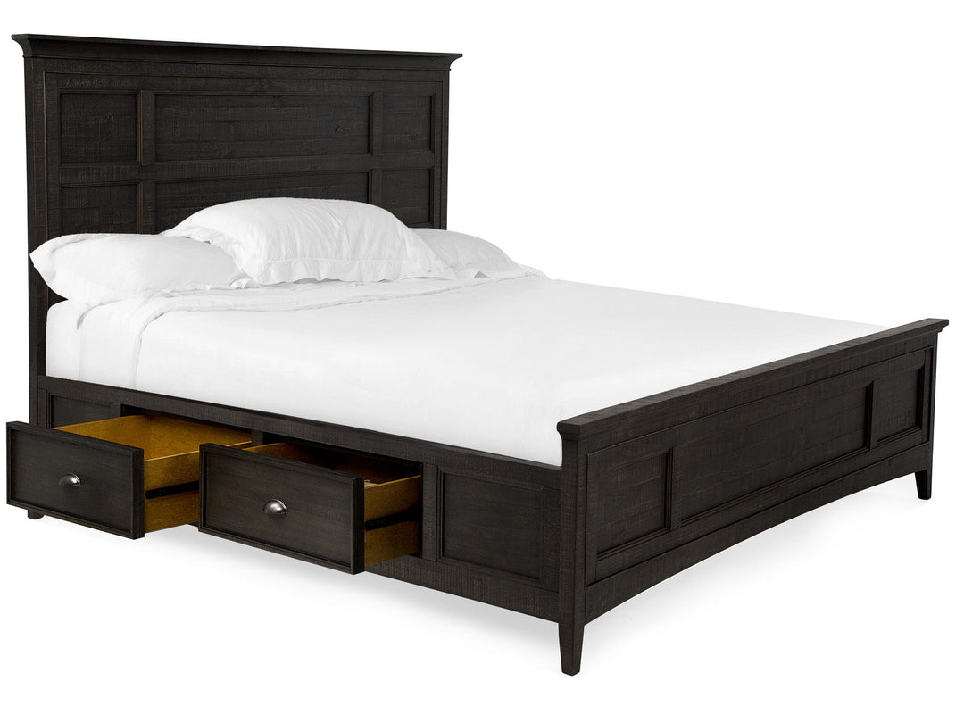 Westley Falls Graphite Panel Storage Bed