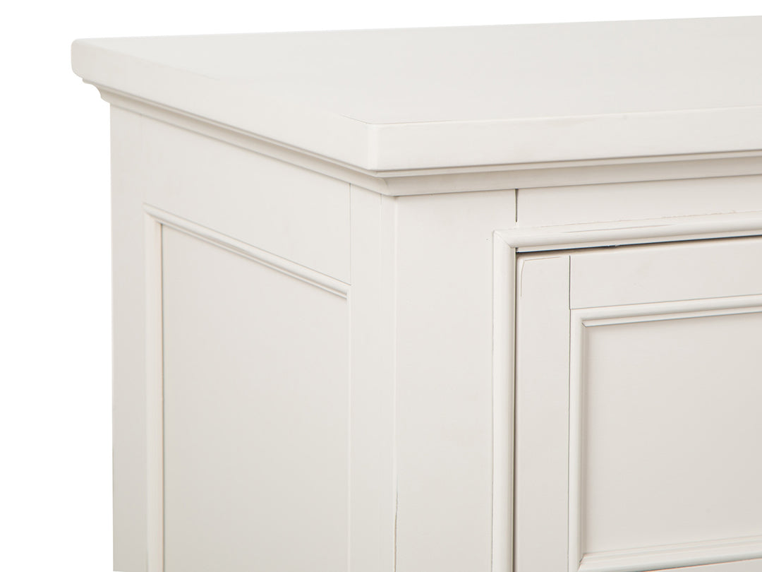 Willowbrook Egg Shell White Drawer Dresser With Landscape Mirror - B5324-2040