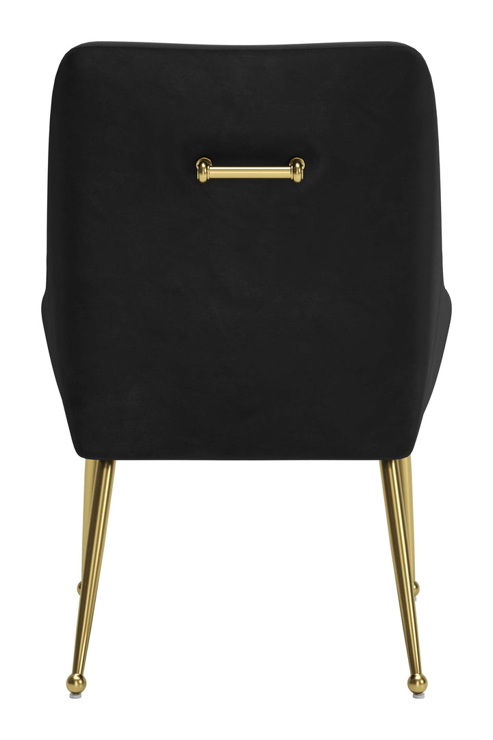 Maxine Dining Chair Black & Gold - 109717