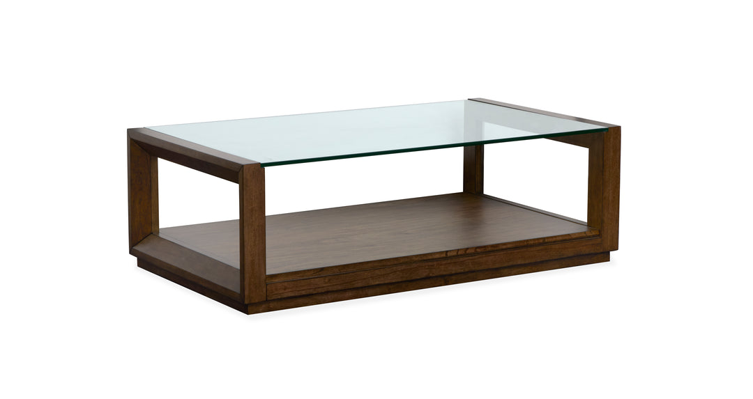 Sebastian Cinnamon Rectangular Cocktail Table With Casters - T6361-43