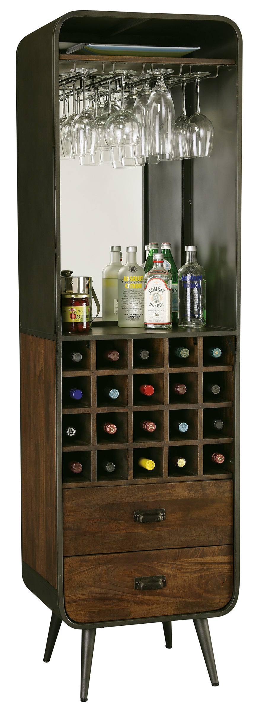 American Home Furniture | Howard Miller - Aged Century Wine & Bar Cabinet