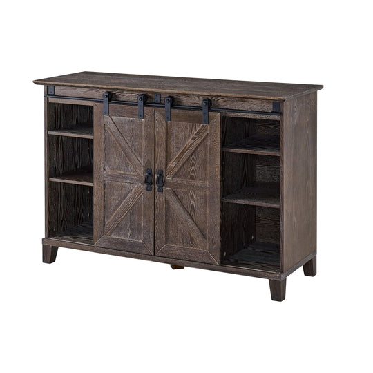 SEI Furniture Holmes Barn Door TV Stand MEDIA + TV STANDS