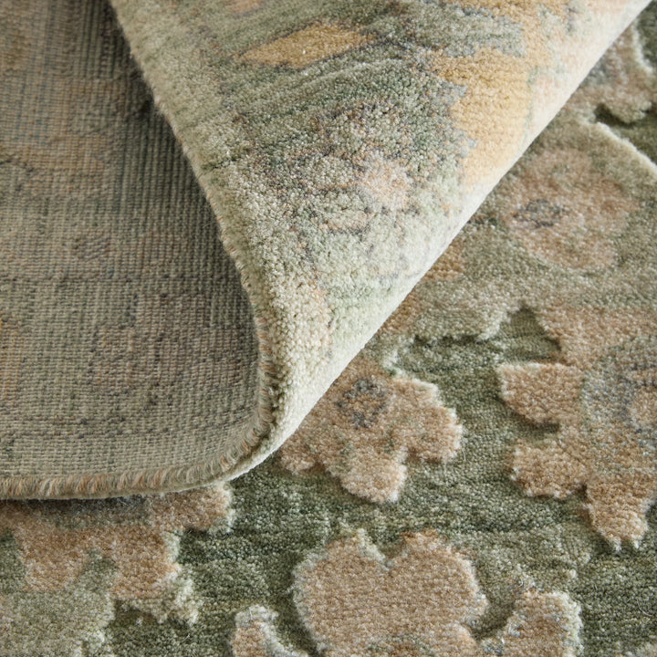 Rectangle/2' x 3'/Green/Gold