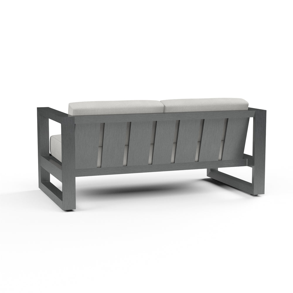 American Home Furniture | Sunset West - Redondo Loveseat in Cast Silver, No Welt