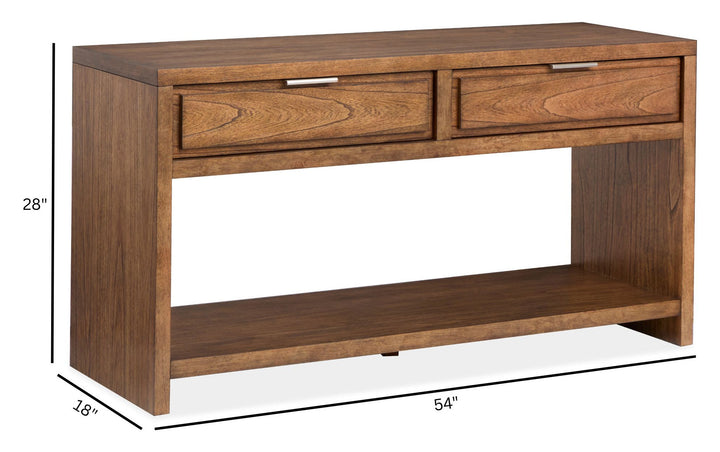 Newton Cinnamon Rectangular Sofa Table - T6505-73