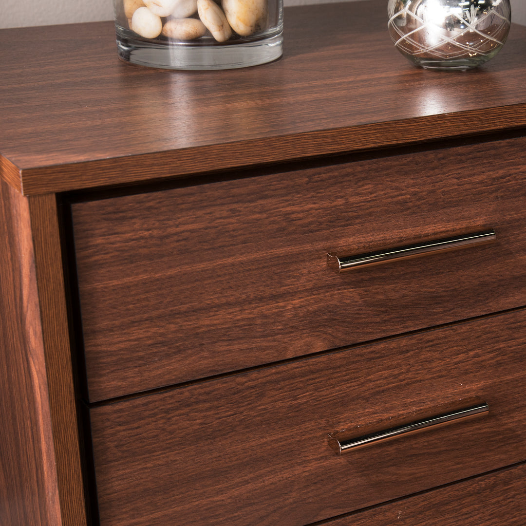 American Home Furniture | SEI Furniture - Oren Modern Bedside Table w/ Drawers