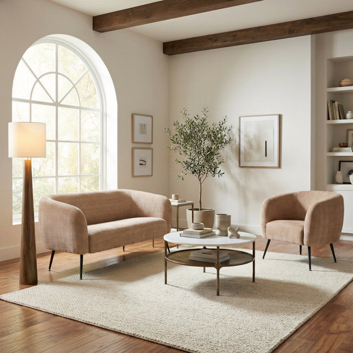 Racine Loveseat Linen Beige