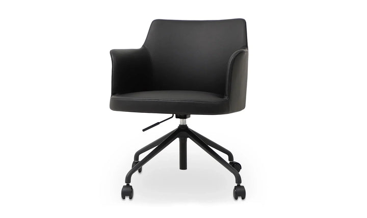 Moe's Home Collection - Morris Office Chair PVC Black - EJ-1047-02 | American Home Furniture
