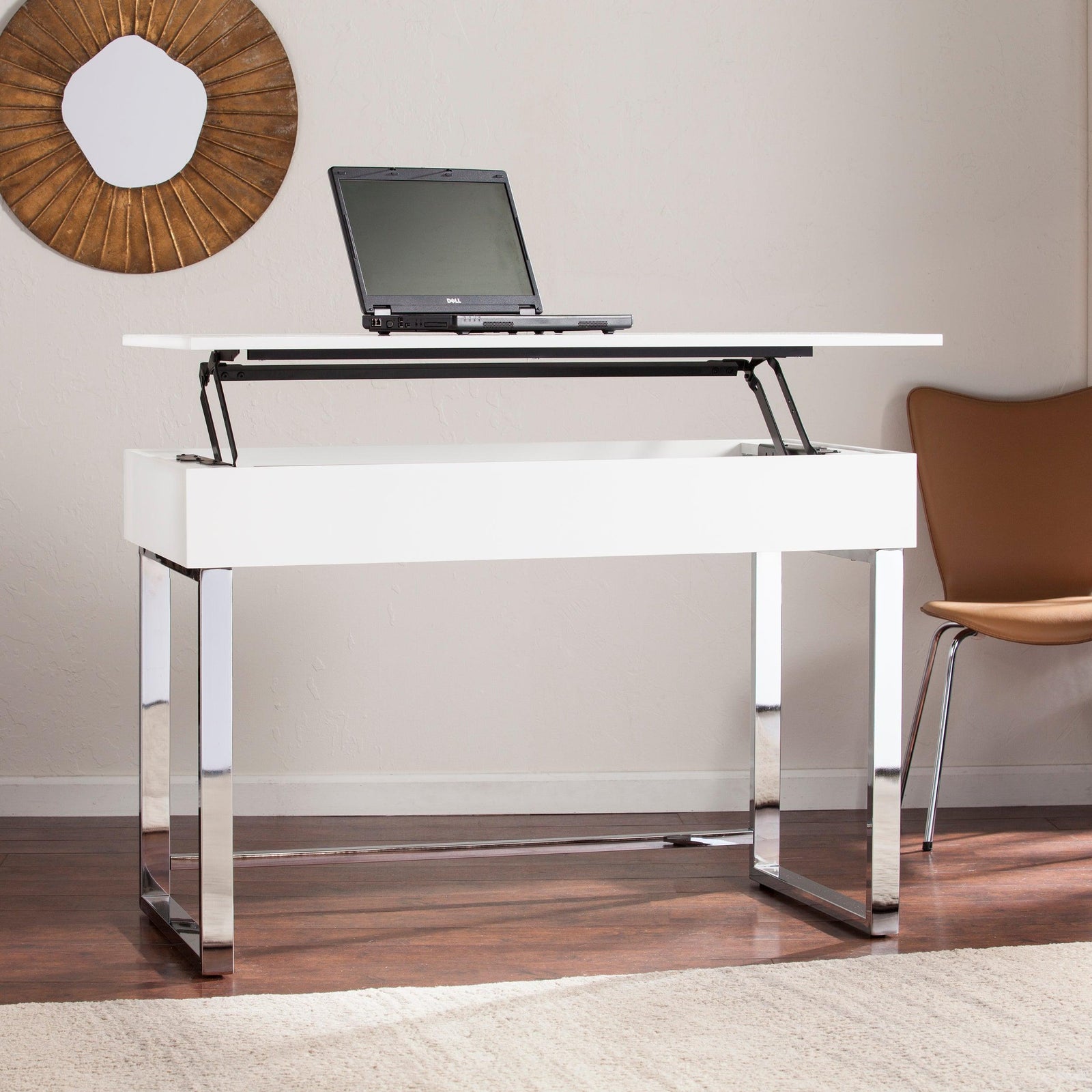 SEI Furniture Inman Adjustable Height Sit-Stand Desk DESKS