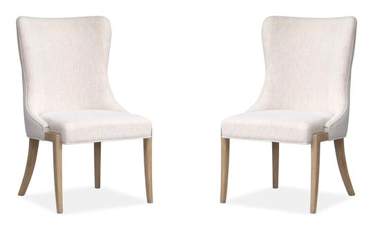 Sunset Cove Sanibel Brown Upholstered Host Chair - Set of 2 - D5783-66