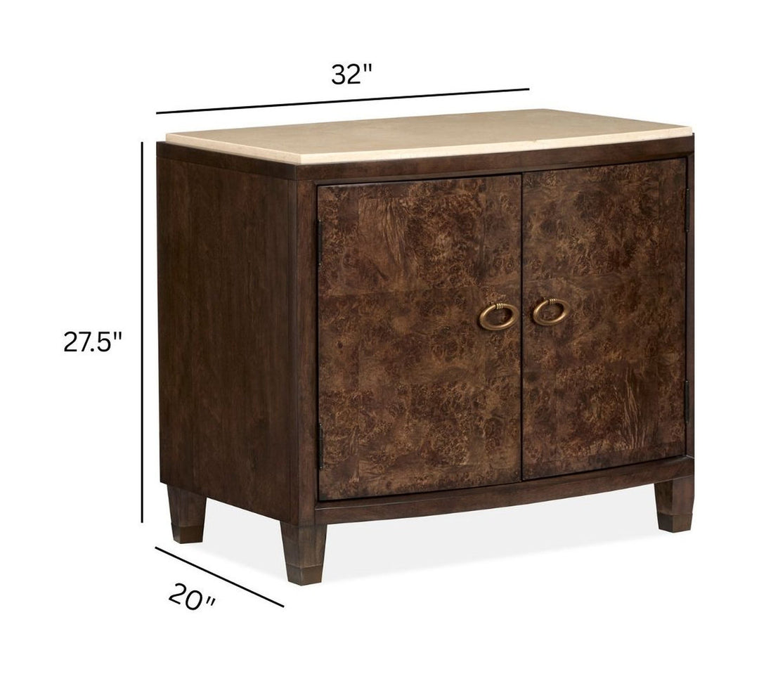 Rowan Espresso Door Nightstand - B5769-03