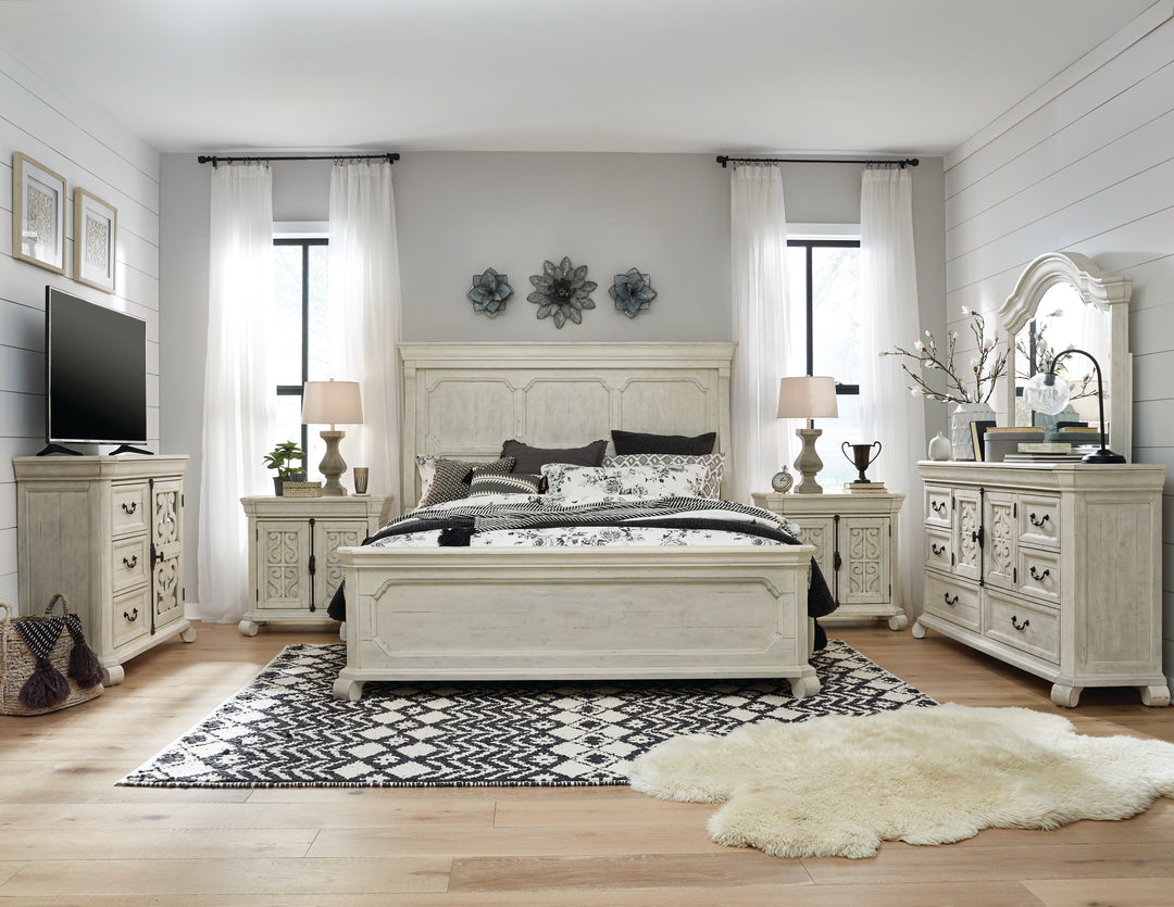Bronwyn Alabaster Queen Panel Bed - B4436-54