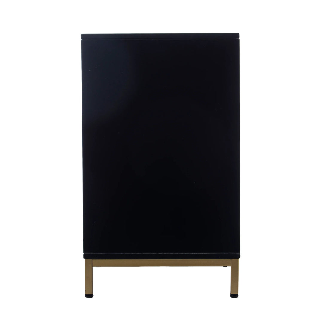 Daltaire Media Console w/ Storage - AmericanHomeFurniture