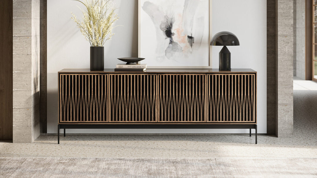 Tune / Natural Walnut / Console Base (30H x 82.5W x 20D in)