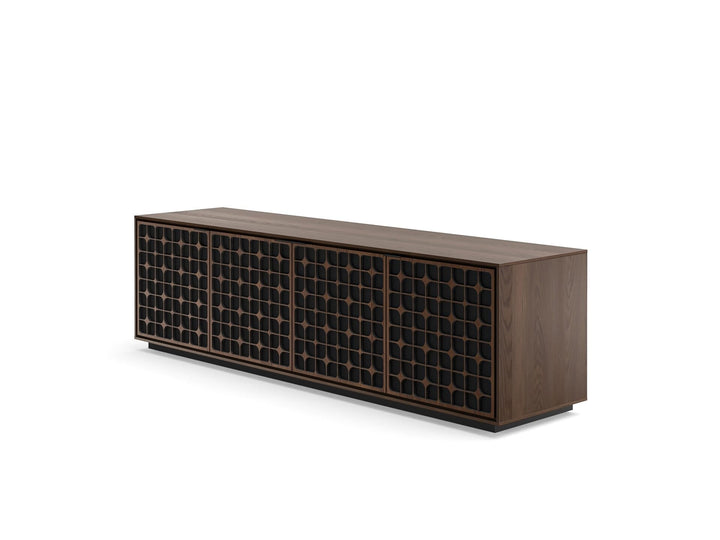 Constellation / Toasted Oak / Rolling Plinth Base (24H x 82.5W x 20D in)