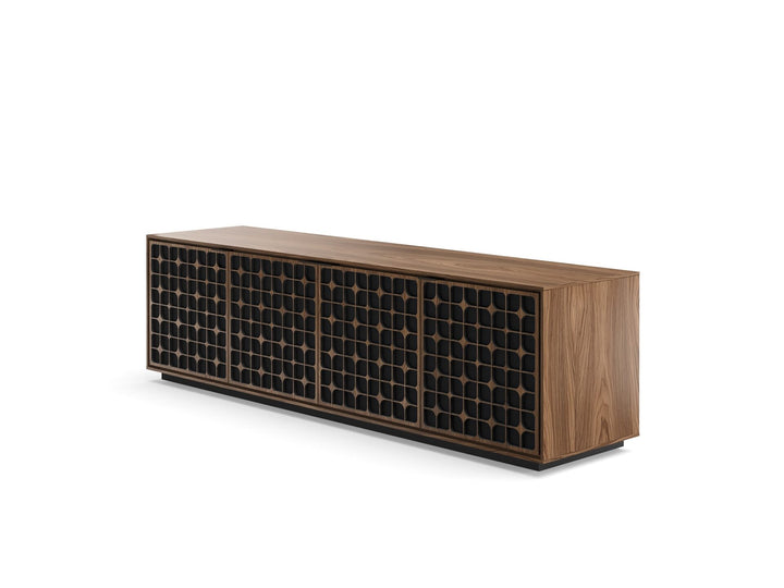 Constellation / Natural Walnut / Rolling Plinth Base (24H x 82.5W x 20D in)