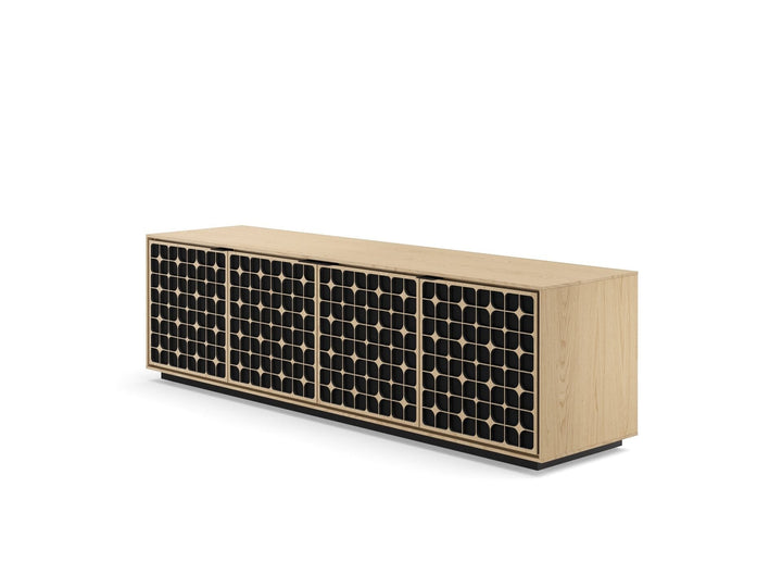 Constellation / Washed Oak / Rolling Plinth Base (24H x 82.5W x 20D in)