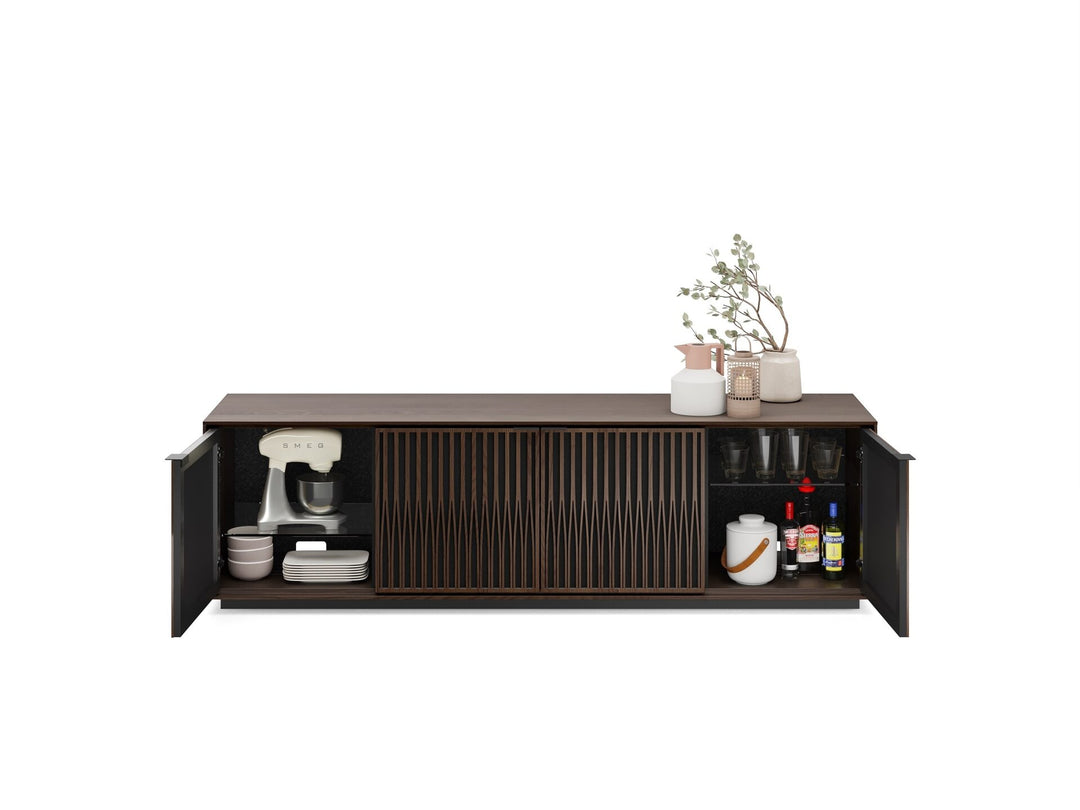 Tune / Toasted Oak / Rolling Plinth Base (24H x 82.5W x 20D in)