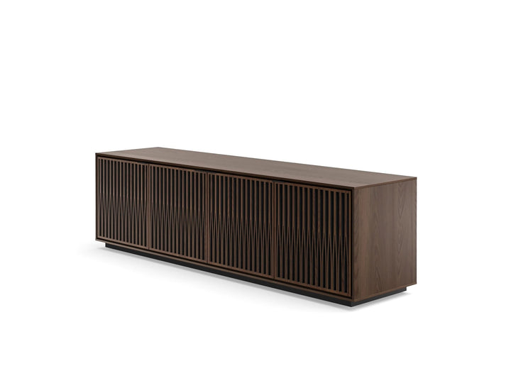 Tune / Toasted Oak / Rolling Plinth Base (24H x 82.5W x 20D in)