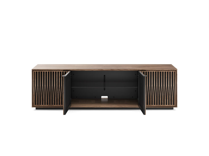 Tune / Natural Walnut / Rolling Plinth Base (24H x 82.5W x 20D in)