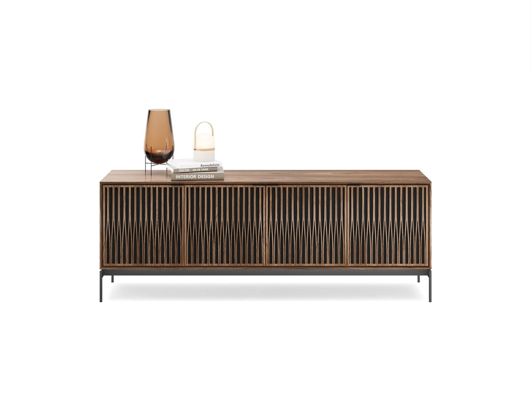 Tune / Natural Walnut / Console Base (30H x 82.5W x 20D in)