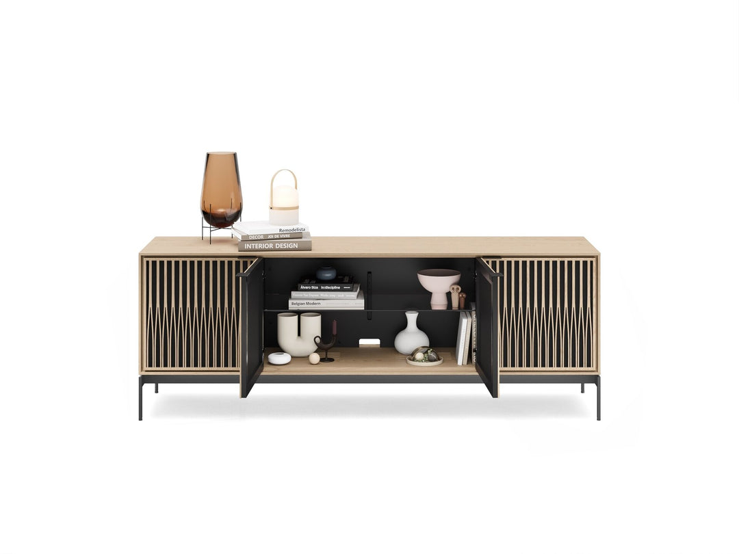 Tune / Washed Oak / Console Base (30H x 82.5W x 20D in)