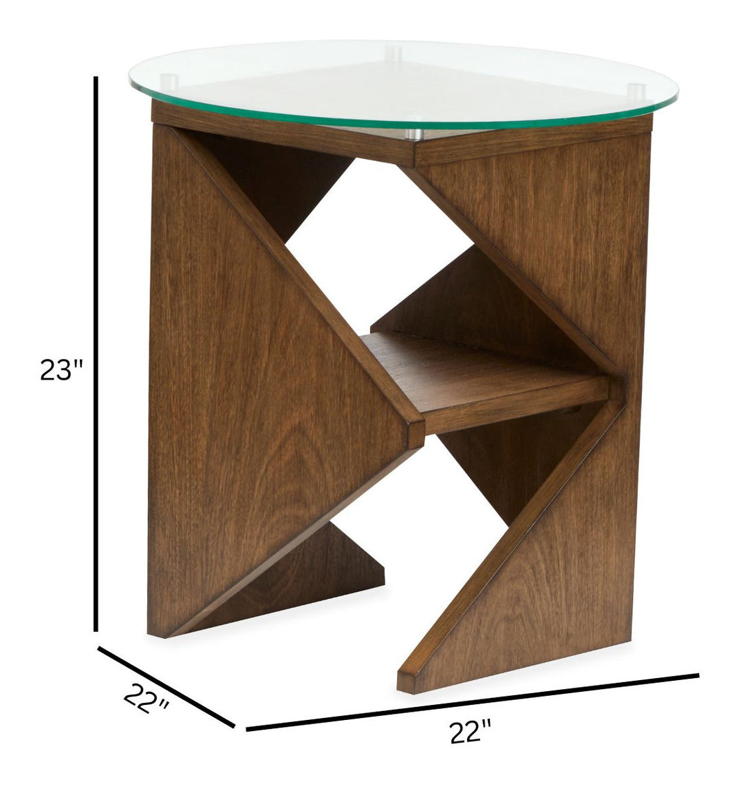 Vector Russet Round Accent Table - T6502-35