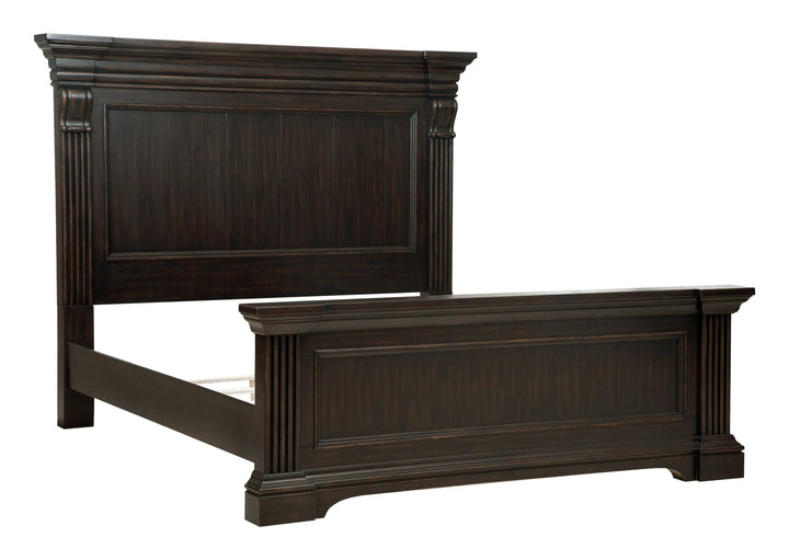 Caldwell Smoked Molasses California King Panel Bed - P012-BR-K5