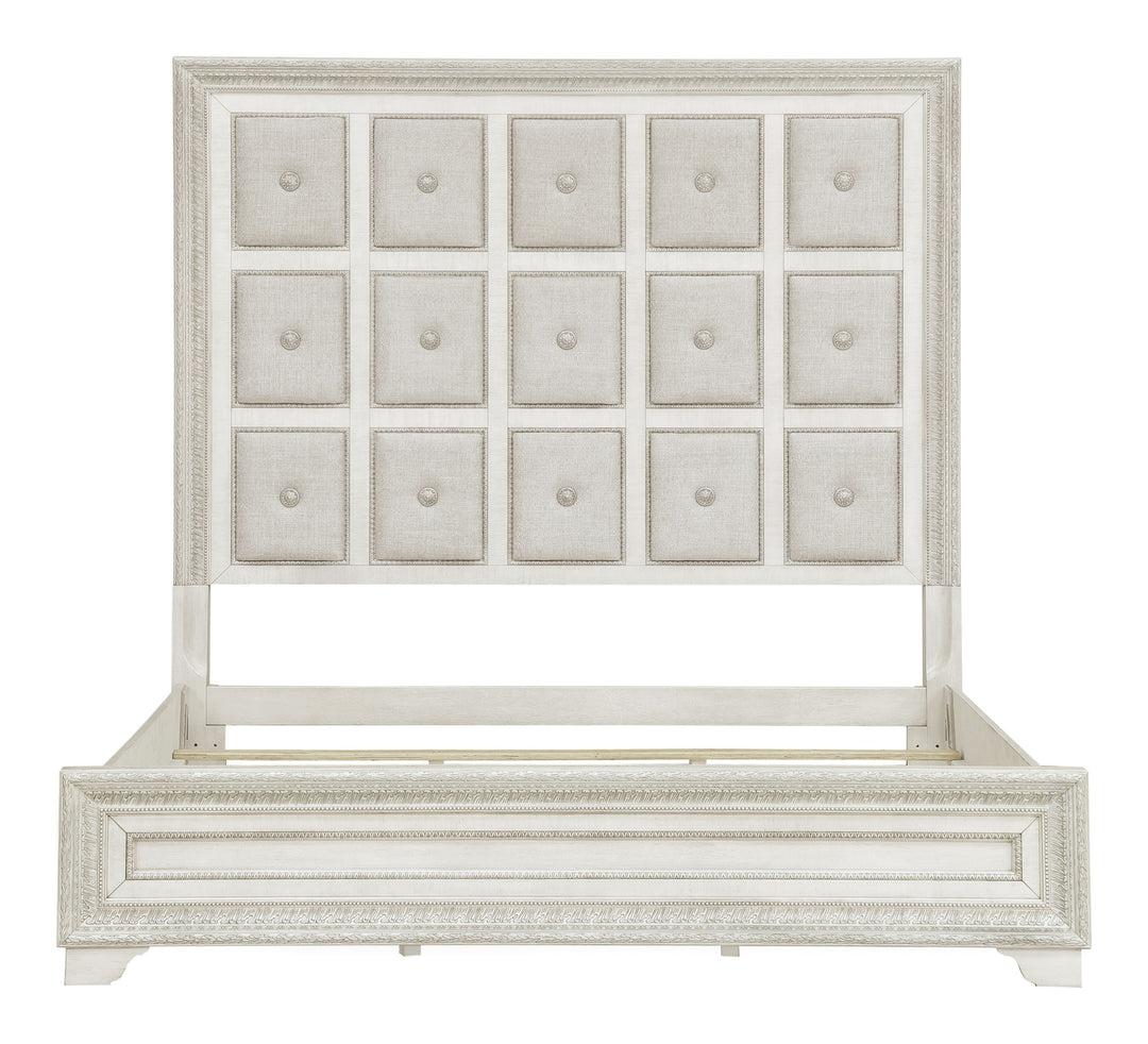 Camila Creamy White California King Upholstered Bed - P269-BR-K5