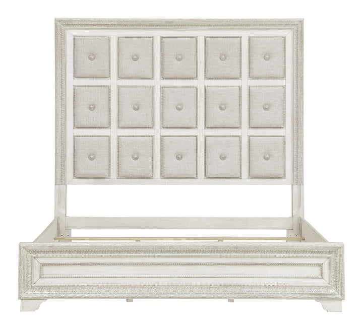 Camila Creamy White California King Upholstered Bed - P269-BR-K5