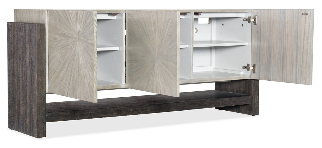 American Home Furniture Hooker Furniture Melange Ground Perspective Credenza