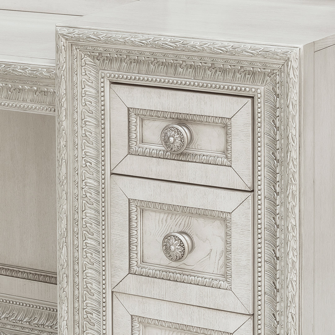 Camila Creamy White 7 Drawer Vanity - P269134S
