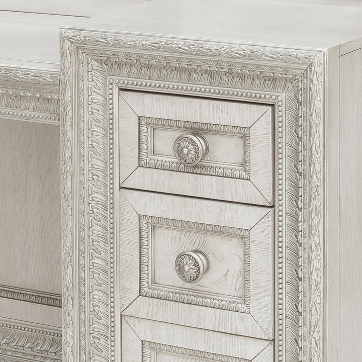 Camila Creamy White 7 Drawer Vanity - P269134S