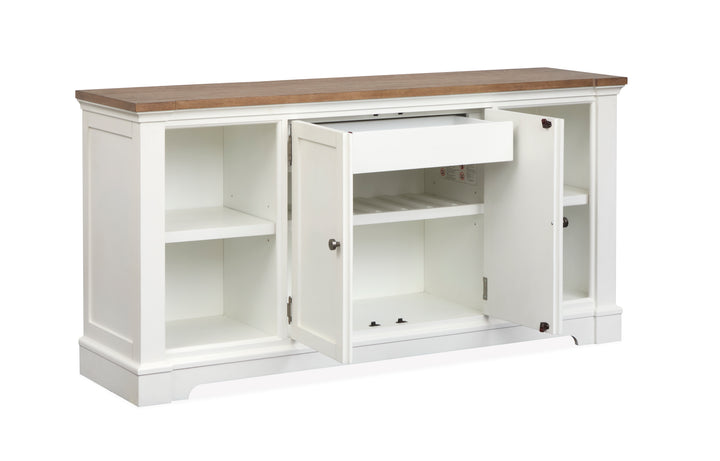 Kingston Whisper White And Cerused Nutmeg Credenza - D6407-11
