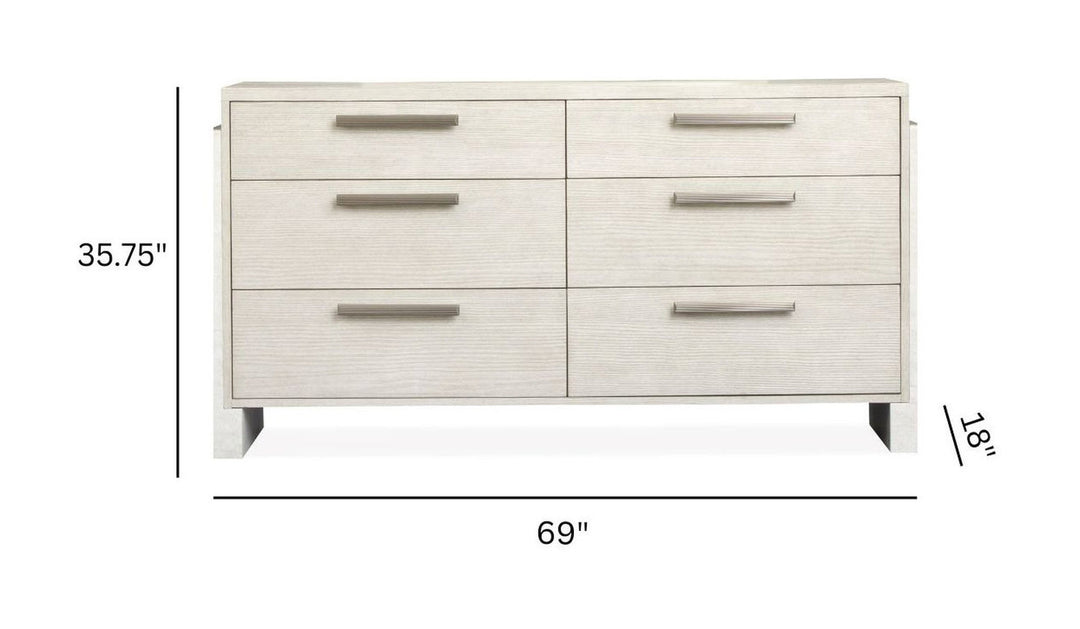 Lorelei Misty Cloud Double Drawer Dresser - B5893-22
